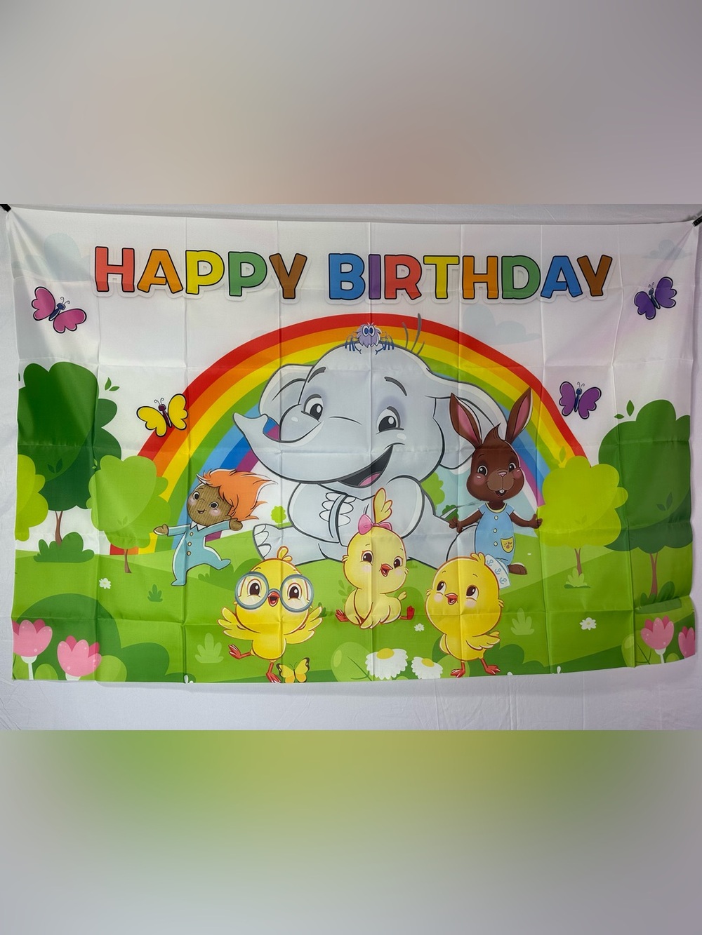 Canticos Happy Birthday Backdrop Banner 5x3Ft.